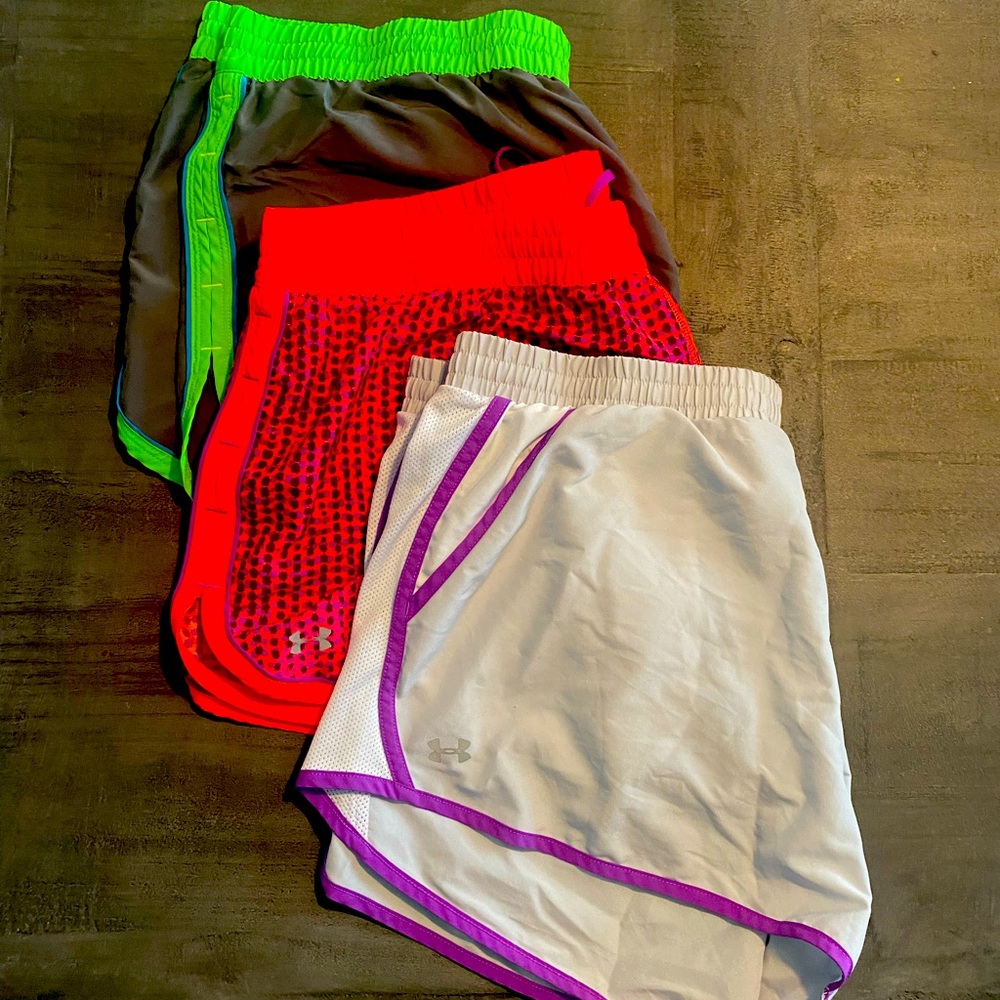 Under Armour women’s athletic shorts set of three